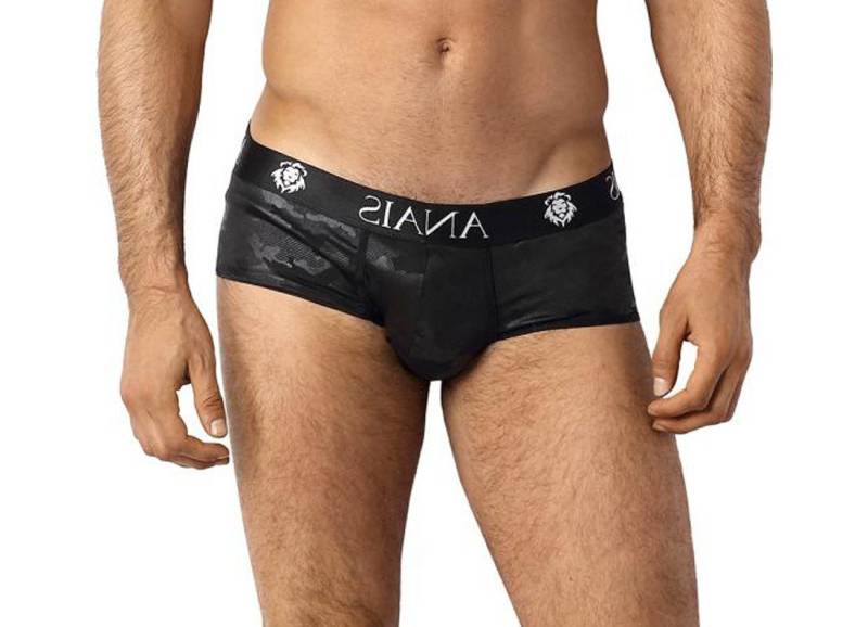 Anais for Men Boxershorts Herren Brief Shorts in schwarz aus blickdichtem Stoff mit camouflage P von Anais for Men