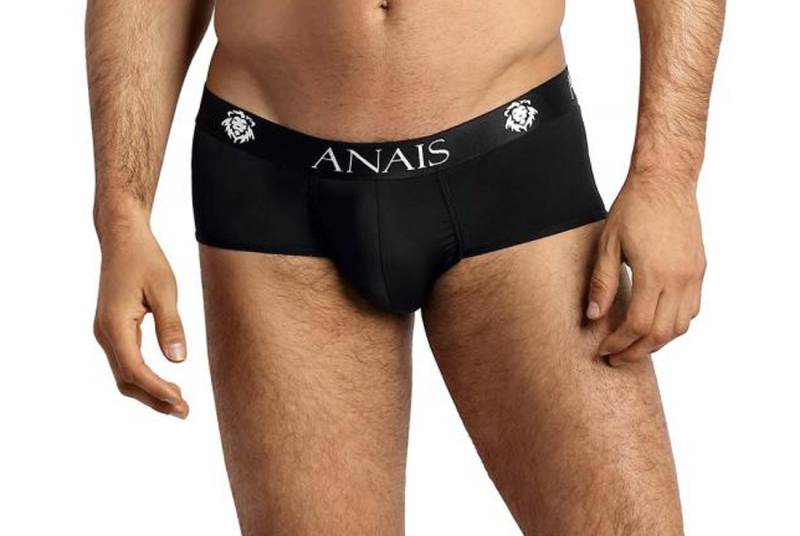 Anais for Men Boxershorts Schwarzer Herren Brief Shorts aus leicht glänzendem blickdichtem Stoff von Anais for Men