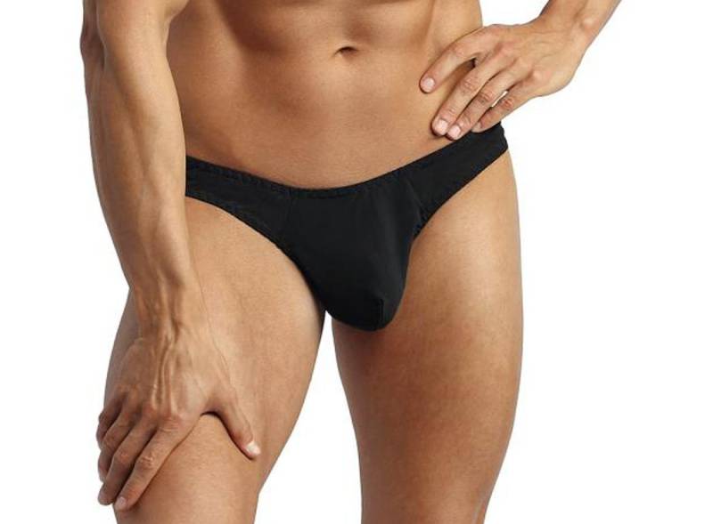 Anais for Men String Schwarzer Herren String aus leicht glänzendem, blickdichtem Stoff Männ von Anais for Men