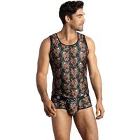 Herren Tank Top mit Flower Skull Print von Anais for Men von Anais for Men