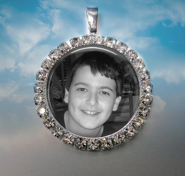 Benutzerdefinierte Foto Anhänger Mit Strass - Anhänger, Halskette, Halskette von Analiese