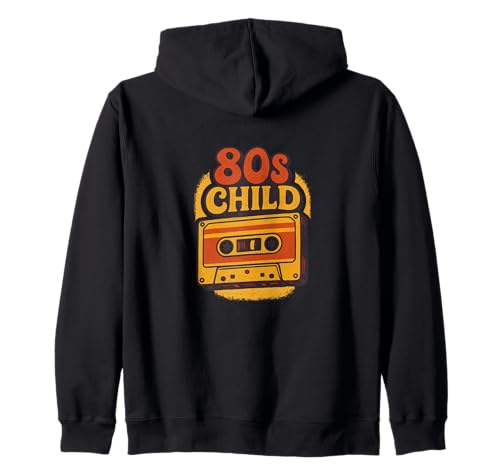 80er Jahre Kinder Kassette Retro Throwback Vibes Kapuzenjacke 80er Jahre Kinder Kassette Retro Throwback Vibes Kapuzenjacke von Analog Generation Classic Art