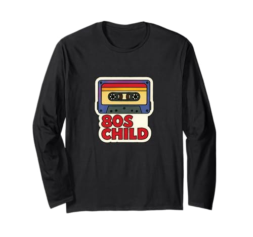 80er Jahre Kinder Kassette Retro Throwback Vibes Langarmshirt von Analog Generation Classic