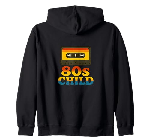 80er Jahre Kinder Kassette Retro Throwback Vibes Kapuzenjacke 80er Jahre Kinder Kassette Retro Throwback Vibes Kapuzenjacke von Analog Generation Classics