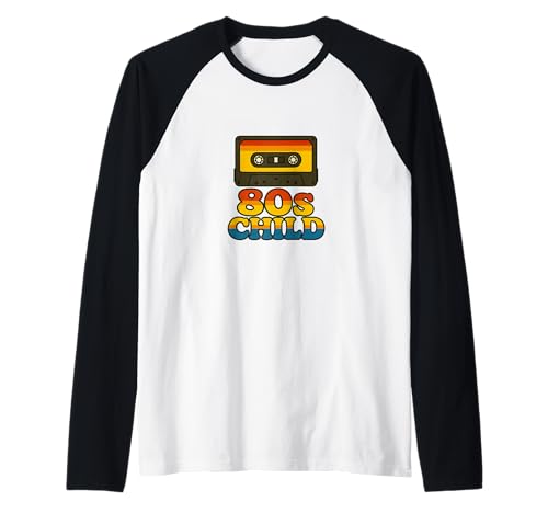 80er Jahre Kinder Kassette Retro Throwback Vibes Raglan 80er Jahre Kinder Kassette Retro Throwback Vibes Raglan von Analog Generation Classics