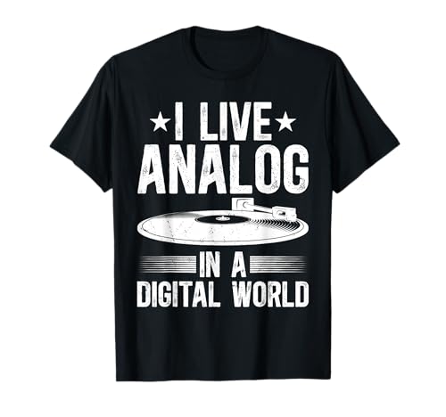 Vinyl Schallplatte Männer Analog Musik T-Shirt von Analoge Vinyl Musik Schallplatten