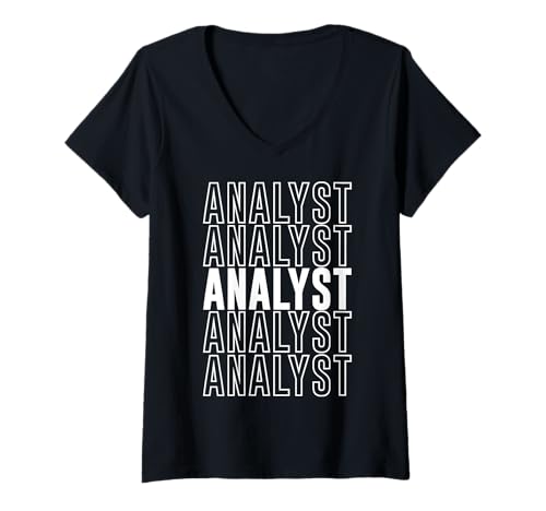 Damen Analyst T-Shirt mit V-Ausschnitt Damen Analyst T-Shirt mit V-Ausschnitt von Analyst Apparel