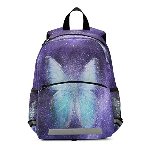 Anantty Kinderrucksack Galaxis Schmetterling Kleiner Freund Kindergartenrucksack für 2-6 Jährige Kinder im Kindergarten und Kinderrucksack für die Kita von Anantty