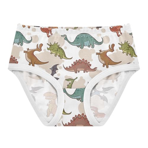 Anantty Mädchen Unterhosen Süß Tier Dinosaurier Muster Unterwäsche Bequeme Slips Reine Weicher Baumwolle Briefs Schlüpfer für Kinder Mädchen von Anantty
