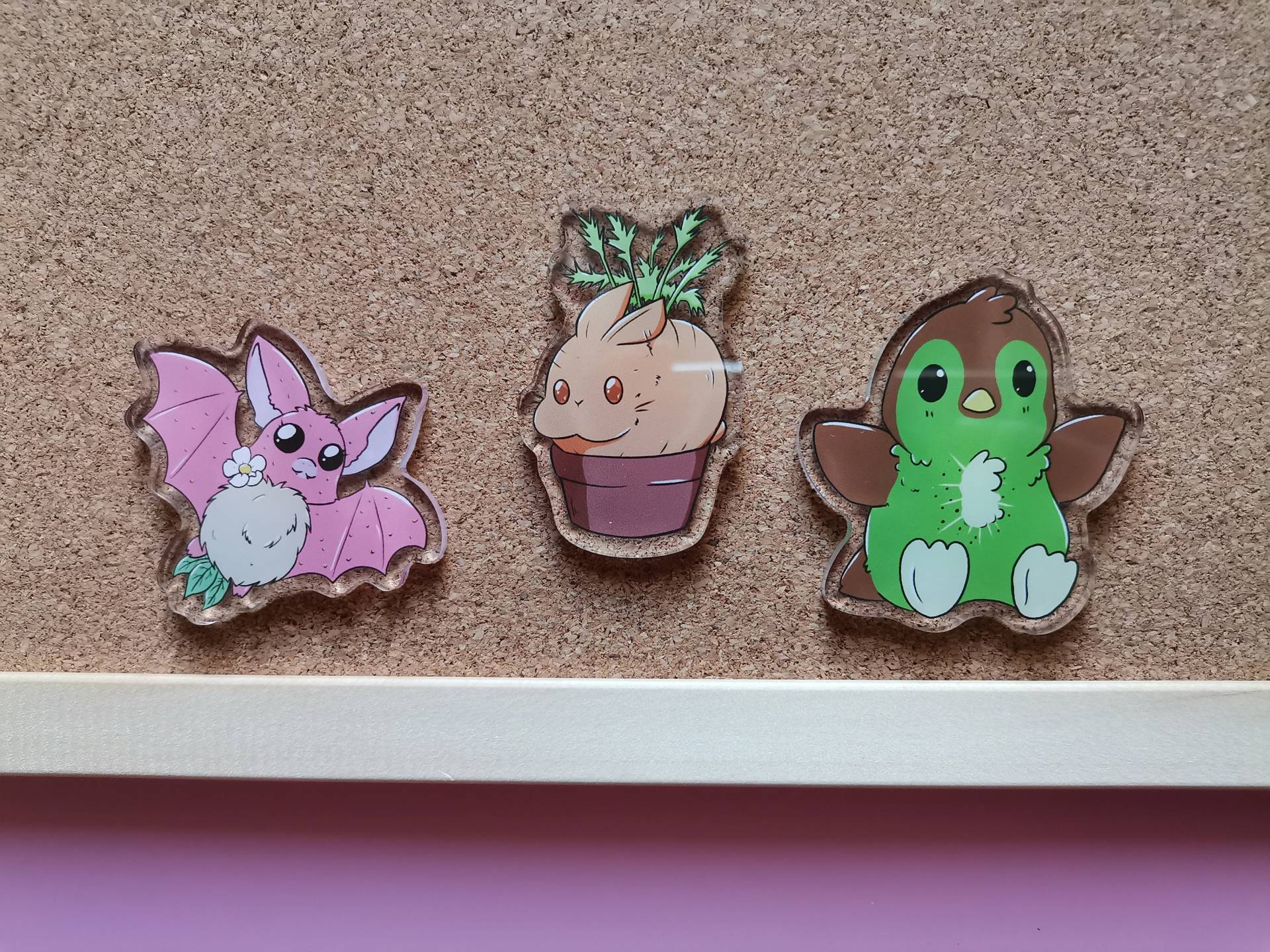 Acryl Pins Frucht Tierchen Acryl Pins Frucht Tierchen von AnaraTwiceShop