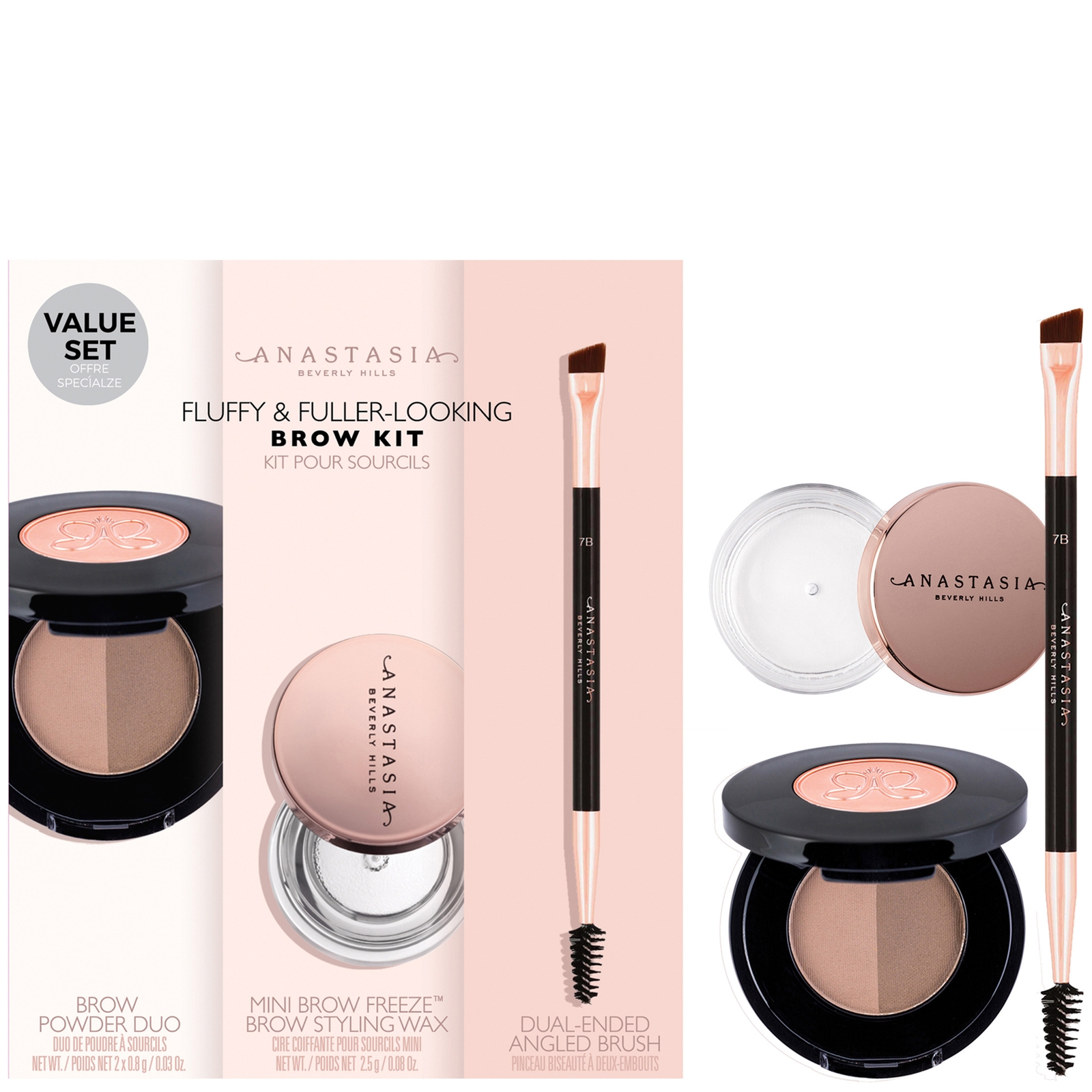 Anastasia Beverly Hills Fluffy and Fuller Looking Brow Kit (Various Shades) - Medium Brown von Anastasia Beverly Hills