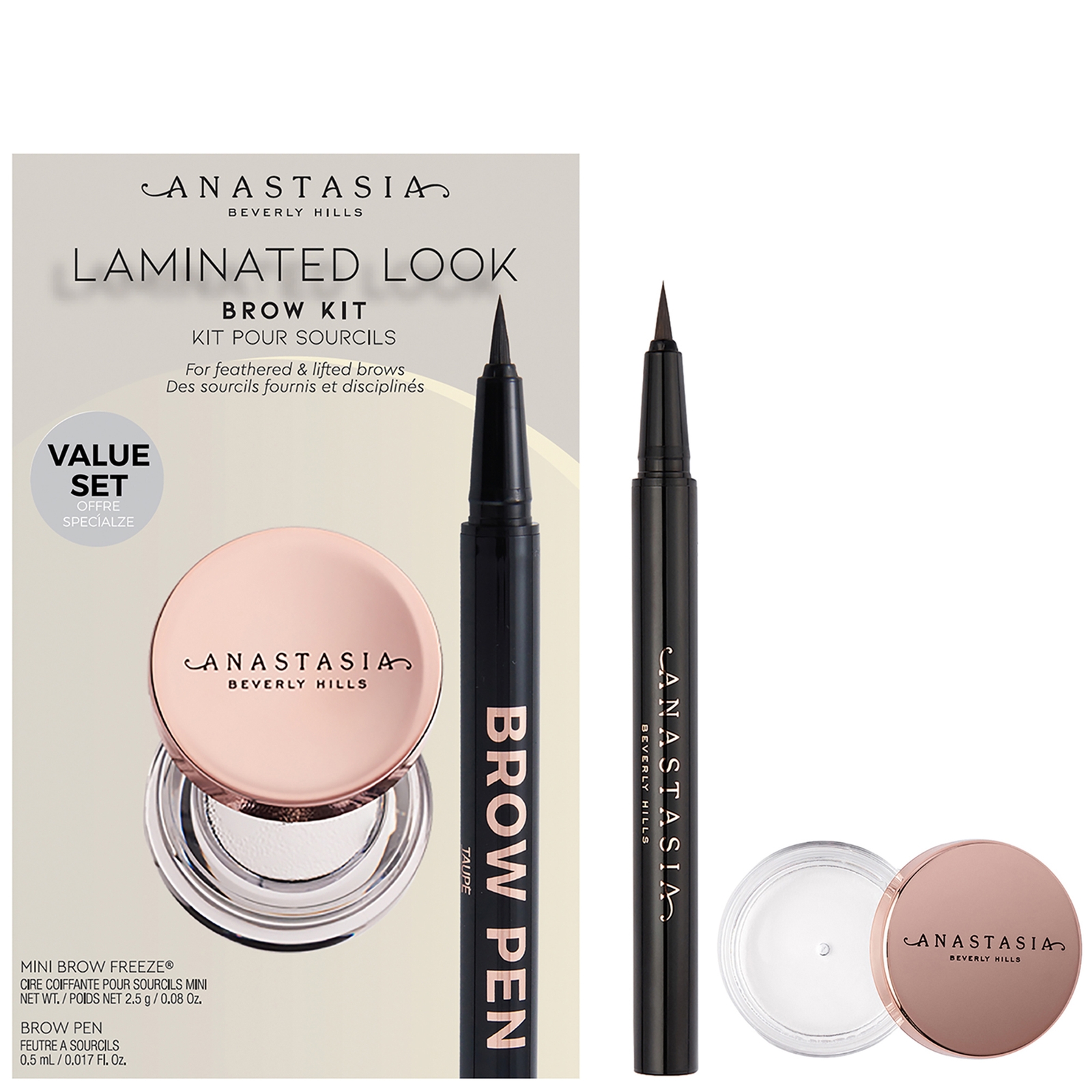 Anastasia Beverly Hills Laminated Look Brow Kit (Various Shades) - Dark Brown von Anastasia Beverly Hills