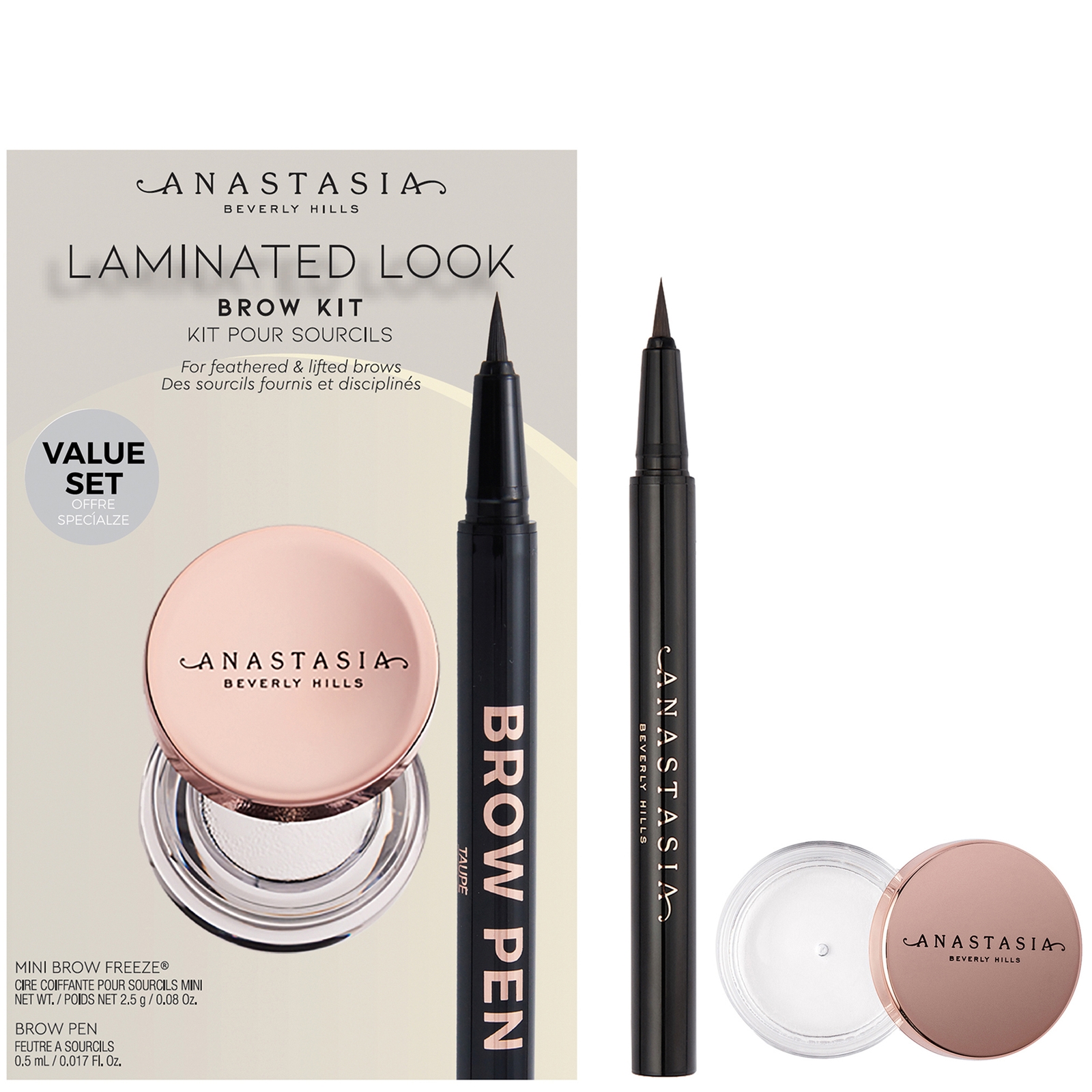 Anastasia Beverly Hills Laminated Look Brow Kit (Various Shades) - Ebony von Anastasia Beverly Hills