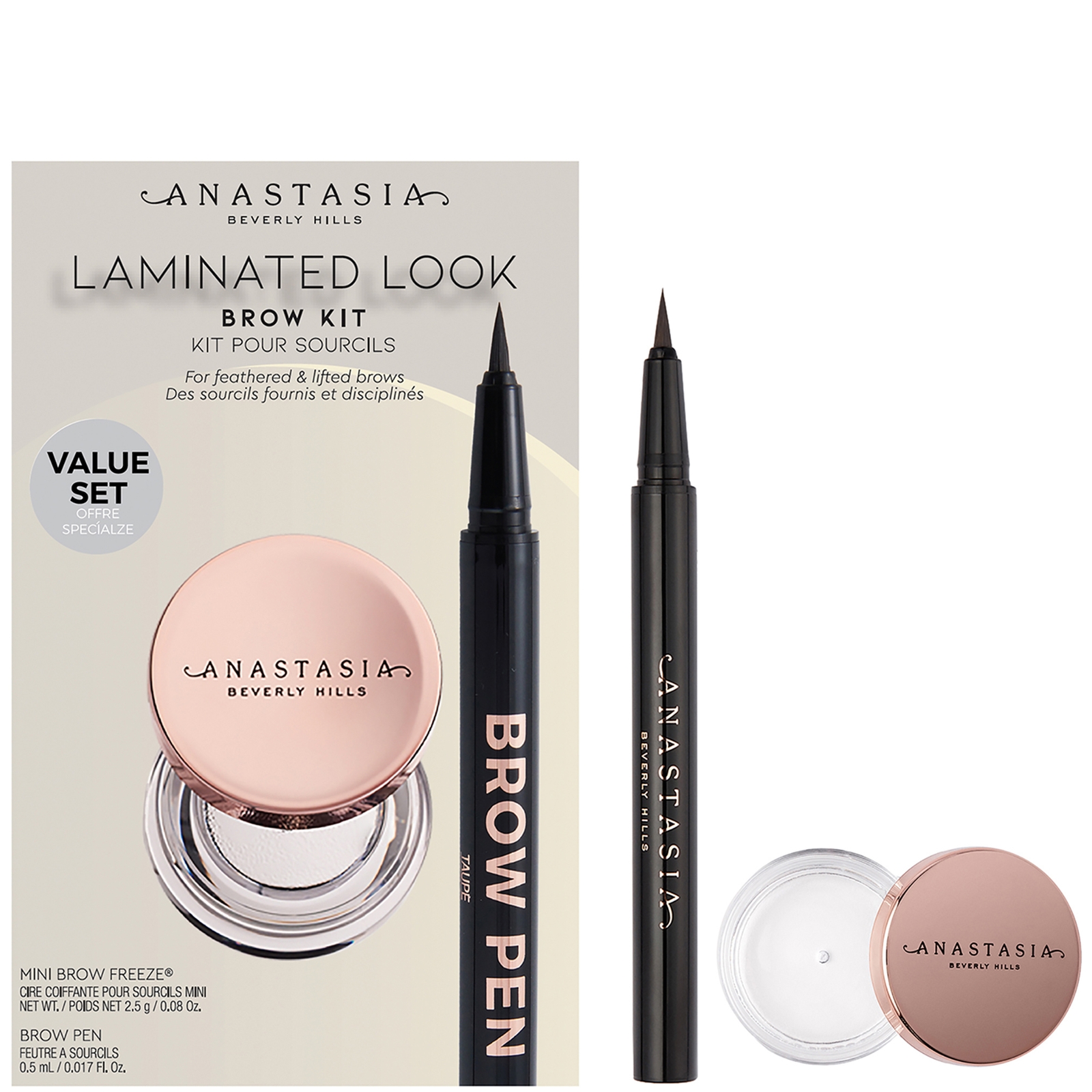 Anastasia Beverly Hills Laminated Look Brow Kit (Various Shades) - Soft Brown von Anastasia Beverly Hills