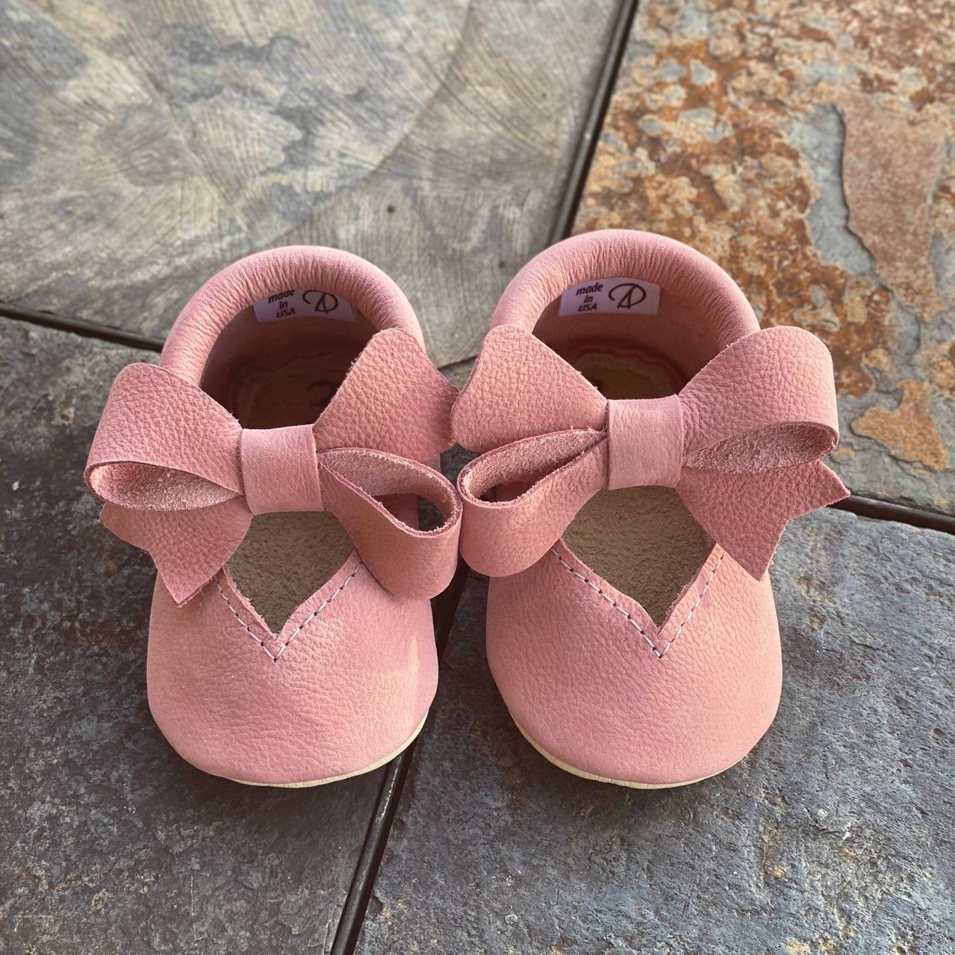 Baby Mokassins, Dusty Pink Summer Mary Jane Mädchen Schuhe, Kleinkind Weichsohle Babyschuhe3 von AnastasiyDesign