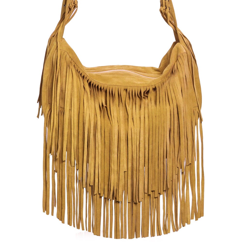 Sassari Wildleder Fransen Crossbody Messenger Tasche Von Anat Marin Sassari Wildleder Fransen Crossbody Messenger Tasche Von Anat Marin von AnatMarin