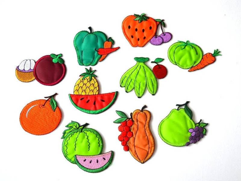 Aufnäher Gemüse Obst Applikation Patch Süsse Kinder Süsser Orange Grüner Aufnäher Gemüse Obst Applikation Patch Süsse Kinder Süsser Orange Grüner von AnatoliaDreams