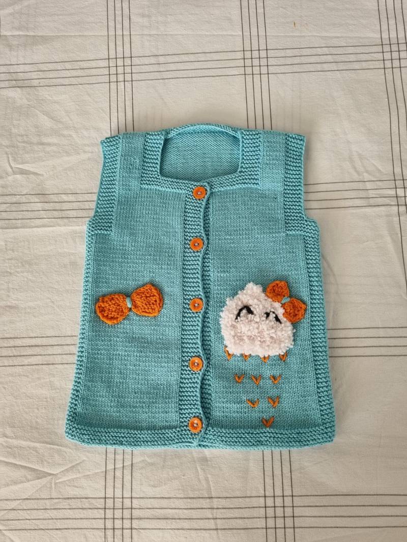 Blaue Baby-strickweste, Blaue Wolke Desing Baby-Weste 0-12 Monate Baby, Neugeborenen-Babypartygeschenk Blaue Baby-strickweste, Blaue Wolke Desing Baby-Weste 0-12 Monate Baby, Neugeborenen-Babypartygeschenk von AnatoliaDreams