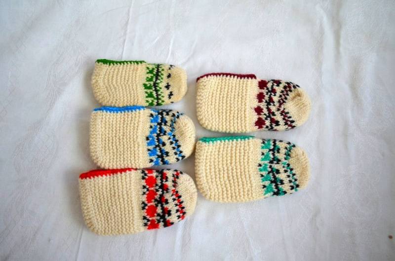 Wolle Kinder Hausschuhe Kleinkind Kind Stricken Socken, Kinderhausschuhe Häkeln Schuhe, Kinderschuhe Zuhause Größe 6-7-8 von AnatoliaDreams