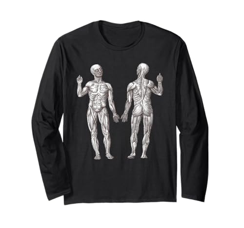 Muscle Man Workout Langarmshirt Muscle Man Workout Langarmshirt von Anatomical Art