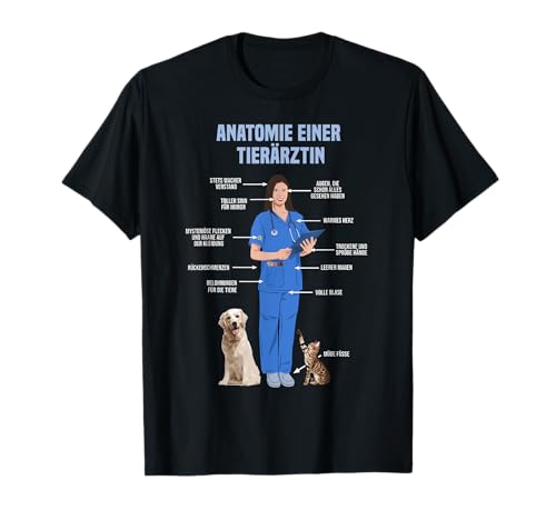 Tiermedizin Für Damen Anatomie einer Tierärztin T-Shirt Tiermedizin Für Damen Anatomie einer Tierärztin T-Shirt von Anatomie einer Tierärztin für Damen