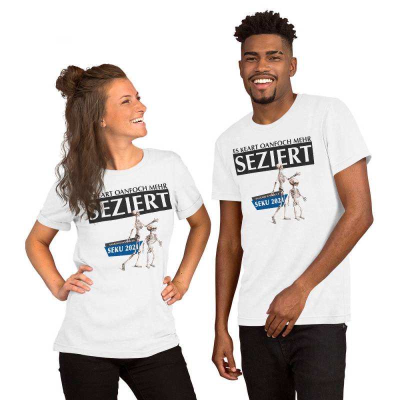 Es Keart Oanfoch Mehr Seziert | Kurzärmeliges Unisex T-Shirt Weiß Es Keart Oanfoch Mehr Seziert | Kurzärmeliges Unisex T-Shirt Weiß von Anatomista