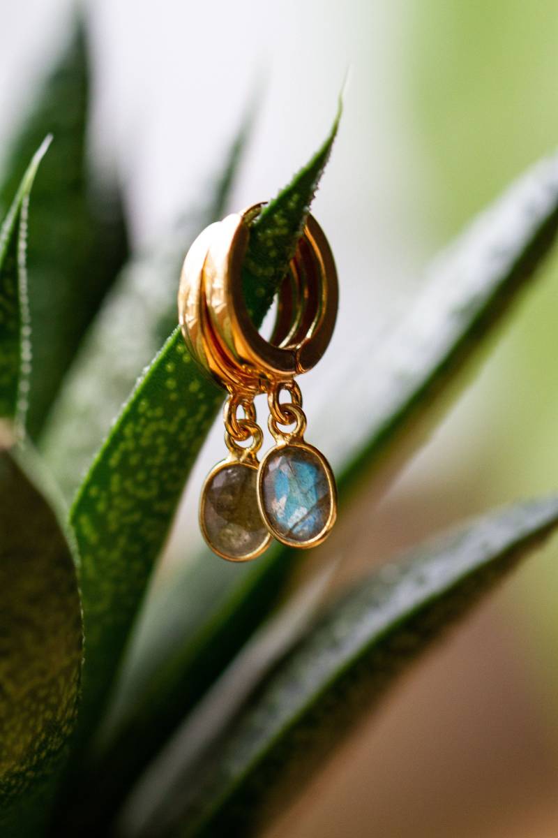 Piękne Labradorytowe Kolczyki | Srebrne Kolczykik Natürlichny Labradorit Kamień Transformacji von AnblaJewelry