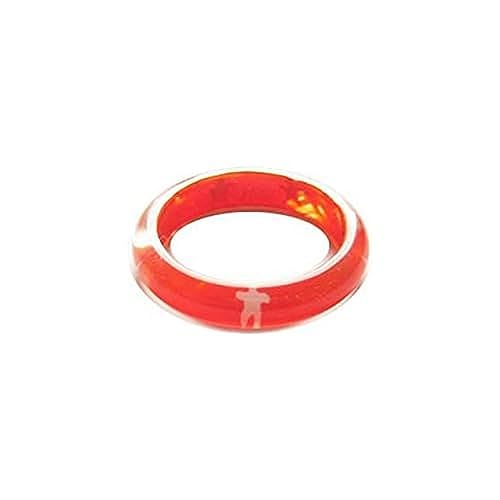 Ancaria 2001028 Handgemalter Ring mit Muster, Orange, Kunststoff, No Gemstone von Ancaria