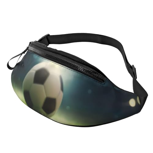 3D-Fußball auf Gras, Gürteltasche, Hüfttasche für Damen und Herren, leichte Bauchtasche mit Reißverschlusstaschen, verstellbarer Gürtel für Hundespaziergänge, Laufen, Radfahren, Wandern, Outdoor-Sport 3D-Fußball auf Gras, Gürteltasche, Hüfttasche für Damen und Herren, leichte Bauchtasche mit Reißverschlusstaschen, verstellbarer Gürtel für Hundespaziergänge, Laufen, Radfahren, Wandern, Outdoor-Sport von Anceky