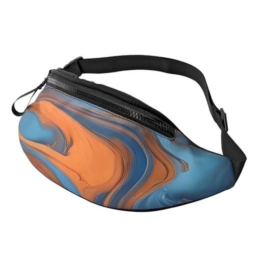 3D-Gelb-Blau-Kunst-Gürteltaschen, Hüfttasche für Damen und Herren, leichte Bauchtasche mit Reißverschlusstaschen, verstellbarer Gürtel für Hundespaziergänge, Laufen, Radfahren, Wandern, Outdoor-Sport 3D-Gelb-Blau-Kunst-Gürteltaschen, Hüfttasche für Damen und Herren, leichte Bauchtasche mit Reißverschlusstaschen, verstellbarer Gürtel für Hundespaziergänge, Laufen, Radfahren, Wandern, Outdoor-Sport von Anceky