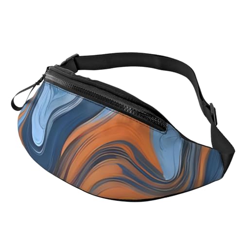 3D-Gelb-Blau-Kunst-Gürteltaschen, Hüfttasche für Damen und Herren, leichte Bauchtasche mit Reißverschlusstaschen, verstellbarer Gürtel für Hundespaziergänge, Laufen, Radfahren, Wandern, Outdoor-Sport 3D-Gelb-Blau-Kunst-Gürteltaschen, Hüfttasche für Damen und Herren, leichte Bauchtasche mit Reißverschlusstaschen, verstellbarer Gürtel für Hundespaziergänge, Laufen, Radfahren, Wandern, Outdoor-Sport von Anceky