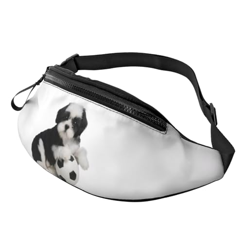 3D-Gürteltasche mit Aufschrift „I Love Soccer, für Damen und Herren, leichte Bauchtasche mit Reißverschlusstaschen, verstellbarer Gürtel für Spaziergänge mit dem Hund, Laufen, Radfahren, Wandern, Out 3D-Gürteltasche mit Aufschrift „I Love Soccer, für Damen und Herren, leichte Bauchtasche mit Reißverschlusstaschen, verstellbarer Gürtel für Spaziergänge mit dem Hund, Laufen, Radfahren, Wandern, Out von Anceky