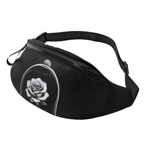 3D-Gürteltasche mit wunderschönen Rosen, Hüfttasche für Damen und Herren, leichte Bauchtasche mit Reißverschlusstaschen, verstellbarer Gürtel für Spaziergänge mit dem Hund, Laufen, Radfahren, Wandern, 3D-Gürteltasche mit wunderschönen Rosen, Hüfttasche für Damen und Herren, leichte Bauchtasche mit Reißverschlusstaschen, verstellbarer Gürtel für Spaziergänge mit dem Hund, Laufen, Radfahren, Wandern, von Anceky