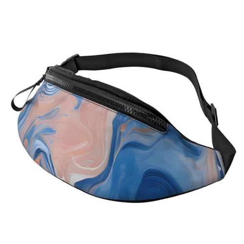 3D-Gürteltaschen in Weiß, Gelb und Blau, Hüfttasche für Damen und Herren, leichte Bauchtasche mit Reißverschlusstaschen, verstellbarer Gürtel für Spaziergänge mit dem Hund, Laufen, Radfahren, Wandern, 3D-Gürteltaschen in Weiß, Gelb und Blau, Hüfttasche für Damen und Herren, leichte Bauchtasche mit Reißverschlusstaschen, verstellbarer Gürtel für Spaziergänge mit dem Hund, Laufen, Radfahren, Wandern, von Anceky