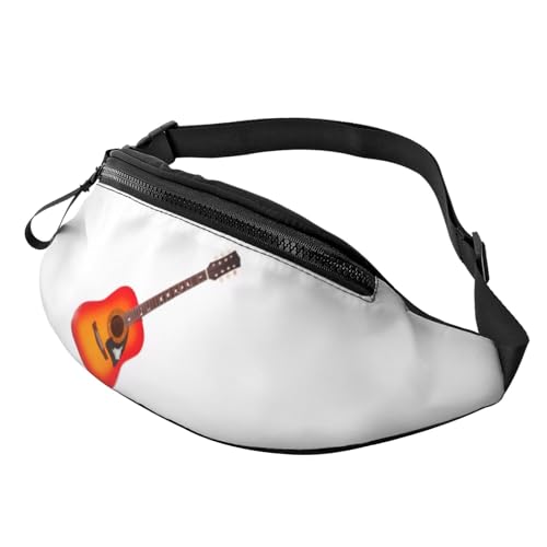 3D-Gürteltaschen mit schöner Gitarre, Hüfttasche für Damen und Herren, leichte Gürteltasche mit Reißverschlusstaschen, verstellbarer Gürtel für Spaziergänge mit dem Hund, Laufen, Radfahren, Wandern, O 3D-Gürteltaschen mit schöner Gitarre, Hüfttasche für Damen und Herren, leichte Gürteltasche mit Reißverschlusstaschen, verstellbarer Gürtel für Spaziergänge mit dem Hund, Laufen, Radfahren, Wandern, O von Anceky