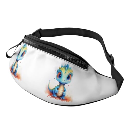 3D-Gürteltaschen mit süßem Dinosaurier-Motiv, für Damen und Herren, leichte Bauchtasche mit Reißverschlusstaschen, verstellbarer Gürtel für Spaziergänge mit dem Hund, Laufen, Radfahren, Wandern, Outdo 3D-Gürteltaschen mit süßem Dinosaurier-Motiv, für Damen und Herren, leichte Bauchtasche mit Reißverschlusstaschen, verstellbarer Gürtel für Spaziergänge mit dem Hund, Laufen, Radfahren, Wandern, Outdo von Anceky