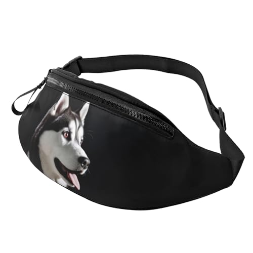 3D-Husky-Hund-Gürteltasche, Hüfttasche für Damen und Herren, leichte Bauchtasche mit Reißverschlusstaschen, verstellbarer Gürtel für Hundespaziergänge, Laufen, Radfahren, Wandern, Outdoor-Sport 3D-Husky-Hund-Gürteltasche, Hüfttasche für Damen und Herren, leichte Bauchtasche mit Reißverschlusstaschen, verstellbarer Gürtel für Hundespaziergänge, Laufen, Radfahren, Wandern, Outdoor-Sport von Anceky