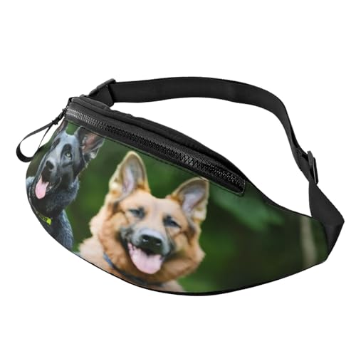 3dan Gürteltaschen mit Schäferhund-Motiv, für Damen und Herren, leichte Bauchtasche mit Reißverschlusstaschen, verstellbarer Gürtel für Spaziergänge mit dem Hund, Laufen, Radfahren, Wandern, Outdoor-S 3dan Gürteltaschen mit Schäferhund-Motiv, für Damen und Herren, leichte Bauchtasche mit Reißverschlusstaschen, verstellbarer Gürtel für Spaziergänge mit dem Hund, Laufen, Radfahren, Wandern, Outdoor-S von Anceky