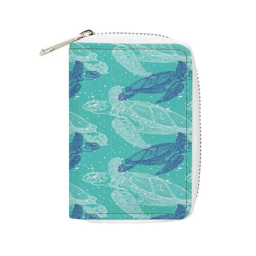 Anceky Damen Leder Geldbörse, Reißverschluss Clutch Tasche Handtasche Kartenhalter Münzbörse von Anceky