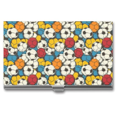 Anceky Fußball Bunte Business Name Card Halter Männer Frauen von Anceky