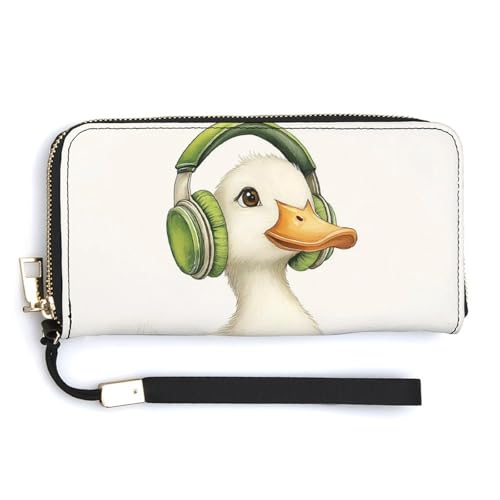 Green Boots White Duck PU-Leder-Clutch, langes, zweifach gefaltetes Portemonnaie, Münzbörse, Kreditkartenetui, langlebiger Kartenhalter, Geldaufbewahrung für Damen und Herren Green Boots White Duck PU-Leder-Clutch, langes, zweifach gefaltetes Portemonnaie, Münzbörse, Kreditkartenetui, langlebiger Kartenhalter, Geldaufbewahrung für Damen und Herren von Anceky