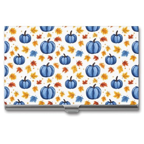 Anceky Kürbis Thanksgiving Business Name Card Holder Männer Frauen von Anceky