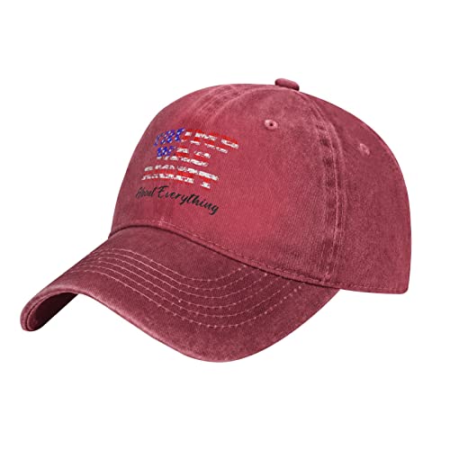 Anceky Low Profile Baseball Cap „Trump was Right About Everything – Unterstützen Sie Trump-Mütze für Herren und Damen, Papa-Mütze, S von Anceky