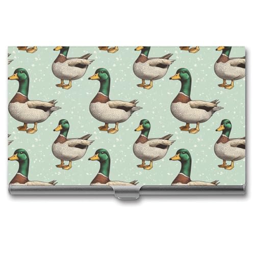 Anceky Mallard Duck Visitenkartenhalter für Herren und Damen von Anceky