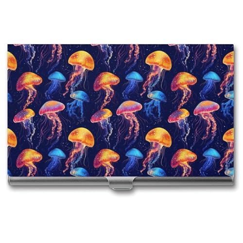 Anceky Quallen Bunte Business Name Card Halter Männer Frauen von Anceky