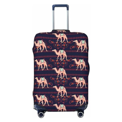 Reisegepäckabdeckung im ethnischen Stil, Spandex-Kofferschutztasche, Kratzfest im ethnischen Stil, passend für 18-32 Zoll großes Gepäck, Kofferhülle für Kinder und Erwachsene, groß von Anceky