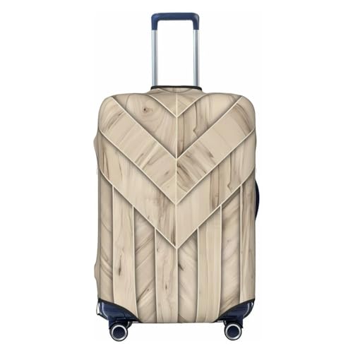 Reisegepäckabdeckung mit Holzmarmorstruktur, Spandex-Kofferschutztasche, Holzmarmorstruktur, Kratzfest, passend für 18-32 Zoll großes Gepäck, Gepäckabdeckungen für Kinder und Erwachsene, klein von Anceky