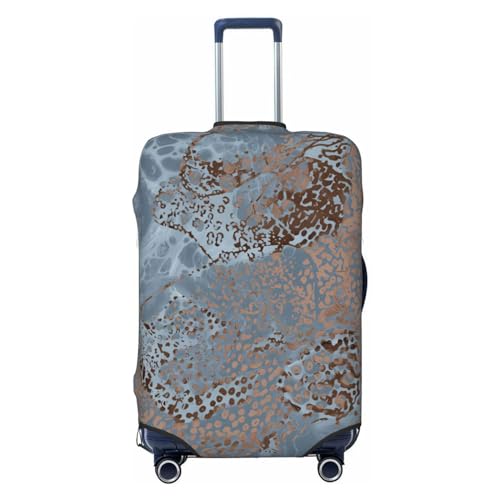 Reisegepäckabdeckung mit Marmor-Luxusstruktur, Spandex-Kofferschutztasche, Marmor-Luxusstruktur, staubdicht, passend für 18-32 Zoll großes Gepäck, Kofferhülle für Kinder und Erwachsene, XL von Anceky