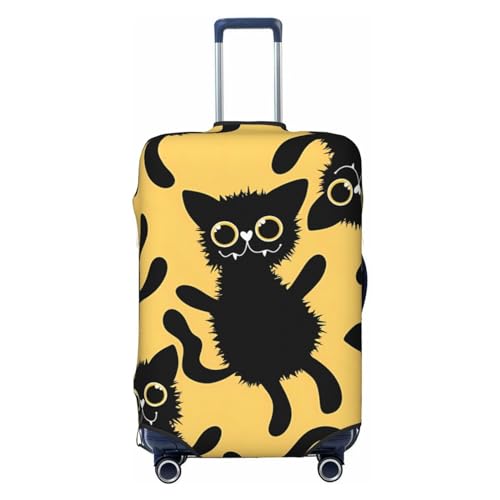 Anceky Reisegepäckabdeckung mit lustigen Katzen, Spandex-Kofferschutztasche, Kratzfest, mit lustigen Katzen, passend für 18-32 Zoll großes Gepäck, Gepäckabdeckungen für Kinder und Erwachsene, XL Anceky Reisegepäckabdeckung mit lustigen Katzen, Spandex-Kofferschutztasche, Kratzfest, mit lustigen Katzen, passend für 18-32 Zoll großes Gepäck, Gepäckabdeckungen für Kinder und Erwachsene, XL von Anceky