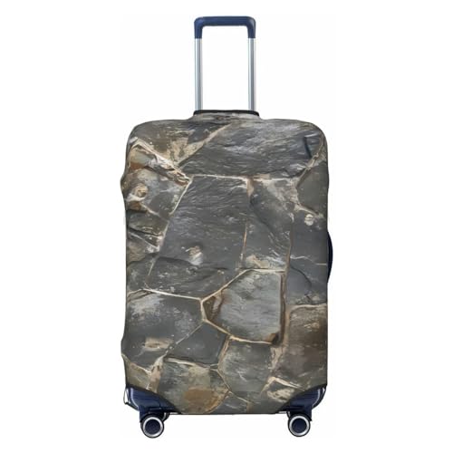 Anceky Reisegepäckhülle mit Naturstein-Print, Spandex-Kofferschutztasche, Naturstein-Print, Kratzfest, passend für 18-32 Zoll großes Gepäck, Kofferhülle für Kinder und Erwachsene, klein Anceky Reisegepäckhülle mit Naturstein-Print, Spandex-Kofferschutztasche, Naturstein-Print, Kratzfest, passend für 18-32 Zoll großes Gepäck, Kofferhülle für Kinder und Erwachsene, klein von Anceky